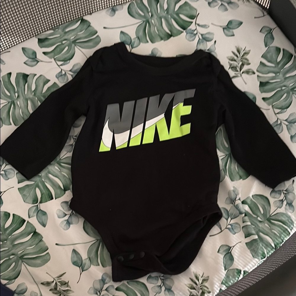 Nike Black and Green Kids One Piece